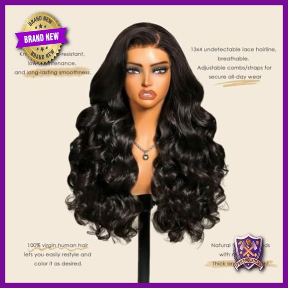 24 Inch Body Wave Lace Front Wig Human Hair Pre Plucked 200 Density main image 6